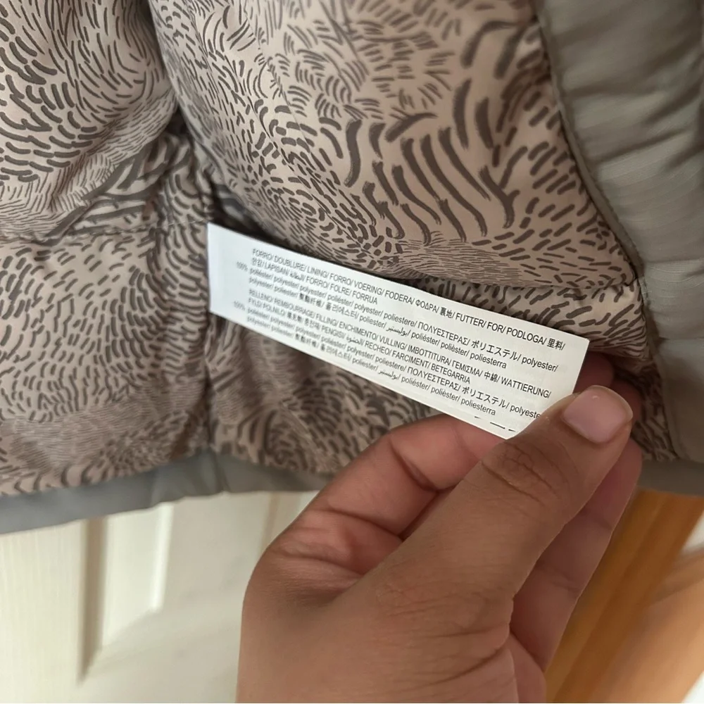 Zara Kids Puffer Jacket in Light Gray - Picture 9 of 12